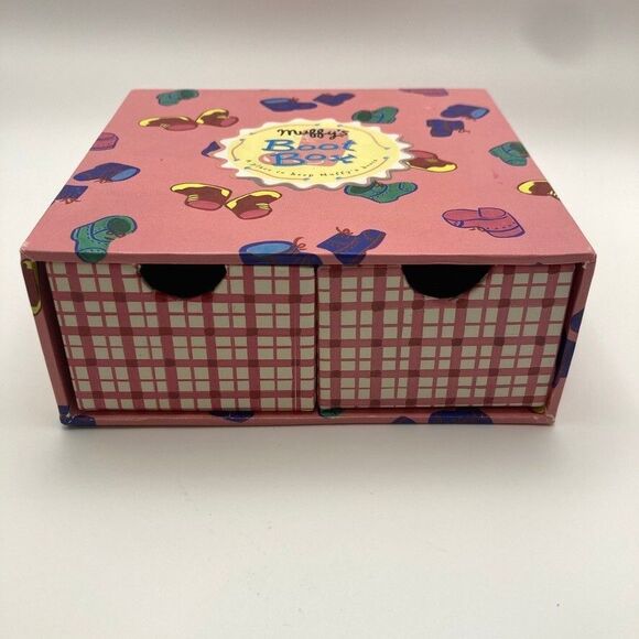 Muffy VanderBear Collection Boot Box 2 Drawers Room for 4 Pair of Boots Vtg 1994 - Picture 3 of 5
